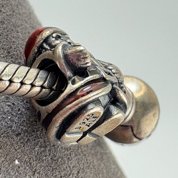 Pandora ALE Sterling Silver 925 Santa Claus Christmas Charm Bracelet 7" Length - Picture 7 of 16